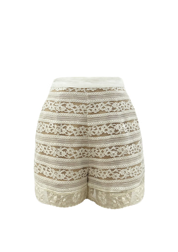 cream colored shorts
