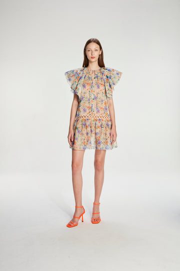 floral short dress