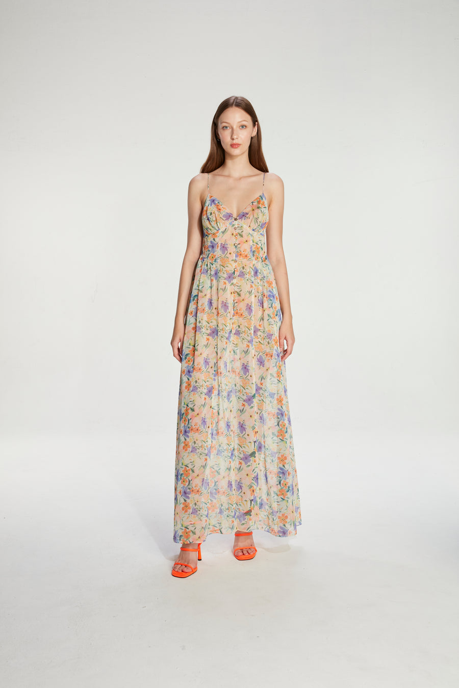floral long dress