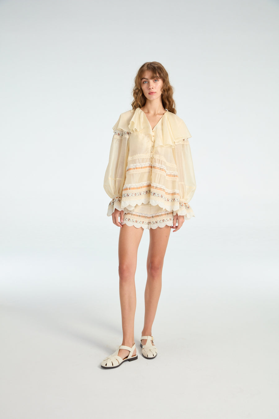 Lace Trimmed Shorts