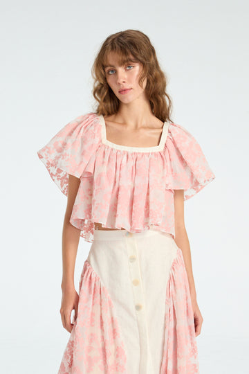 Ruffle crop top