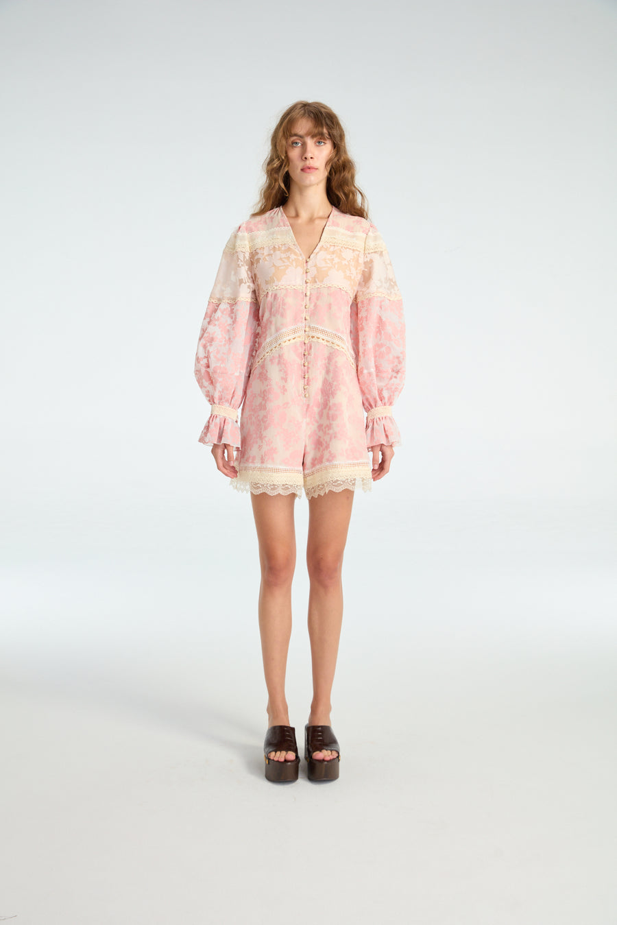 Pink Floral Jumpsuits