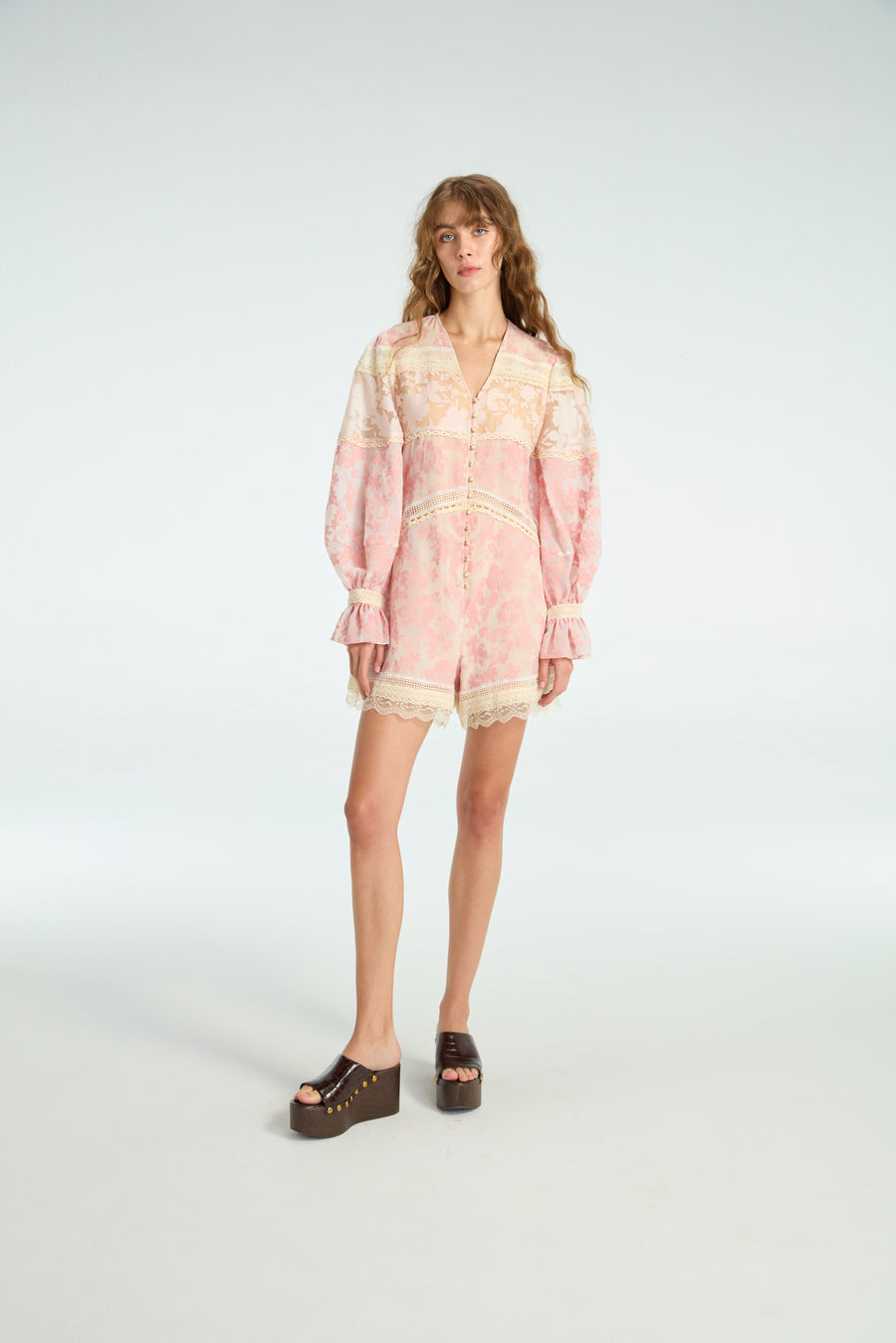 Pink Floral Jumpsuits