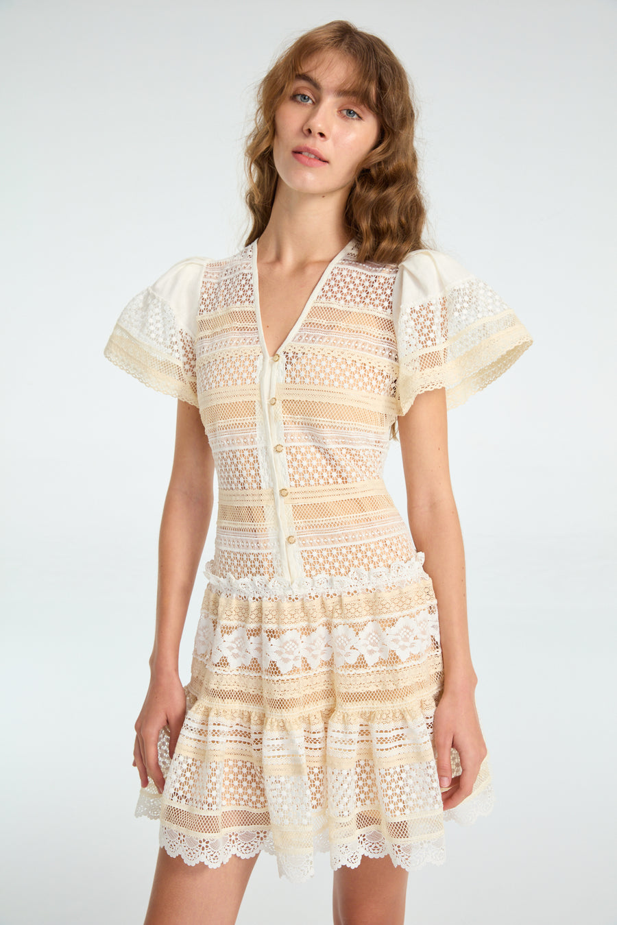 Short Dress in Lace