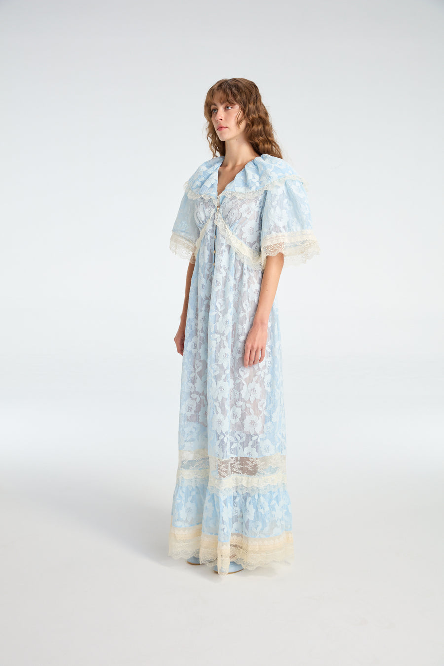 Lace Dress in Aquamarine