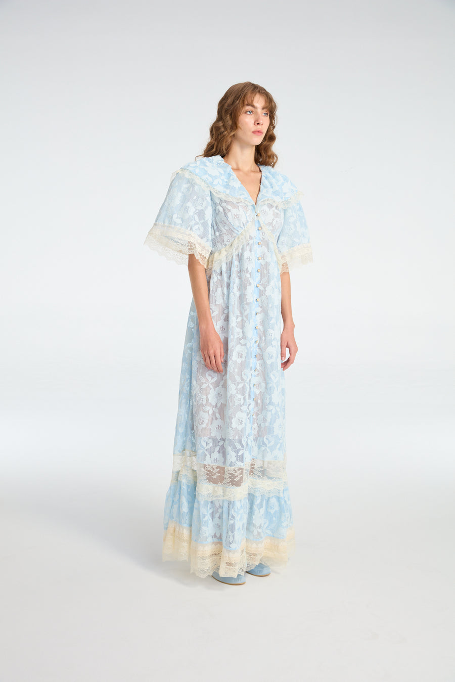 Lace Dress in Aquamarine