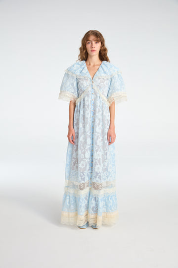 Lace Dress in Aquamarine