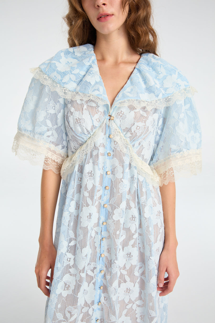 Lace Dress in Aquamarine