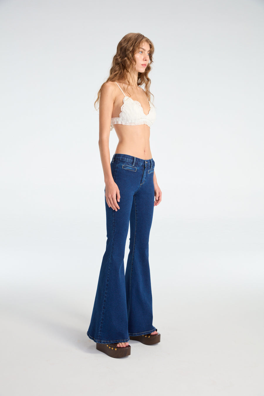 Boot-cut Flared Denim