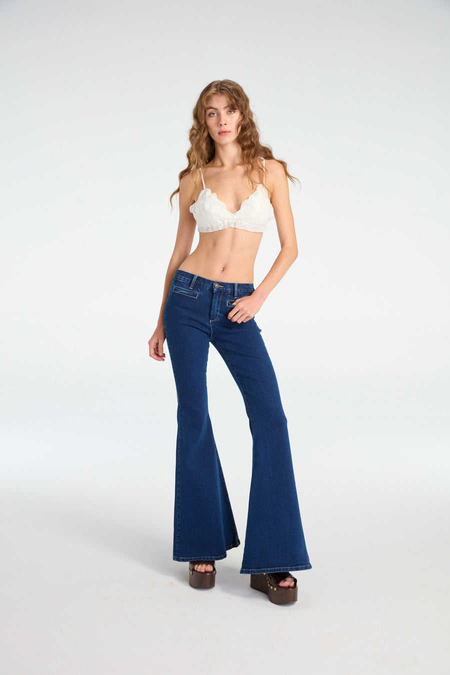Boot-cut Flared Denim
