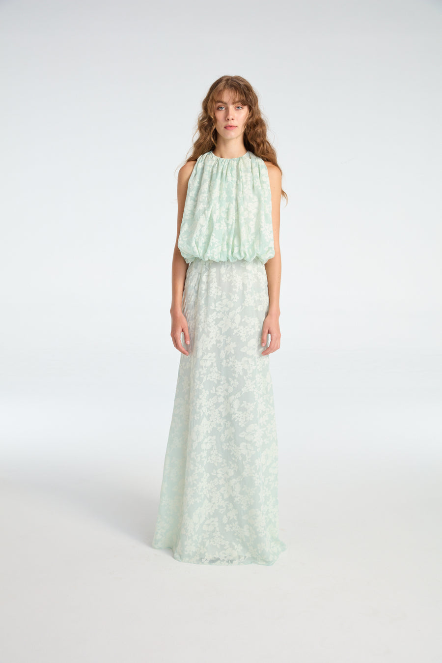 Floral Dress in Mint