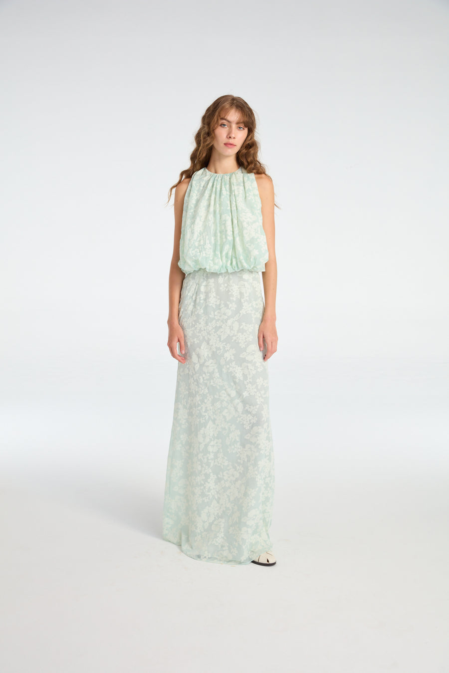 Floral Dress in Mint